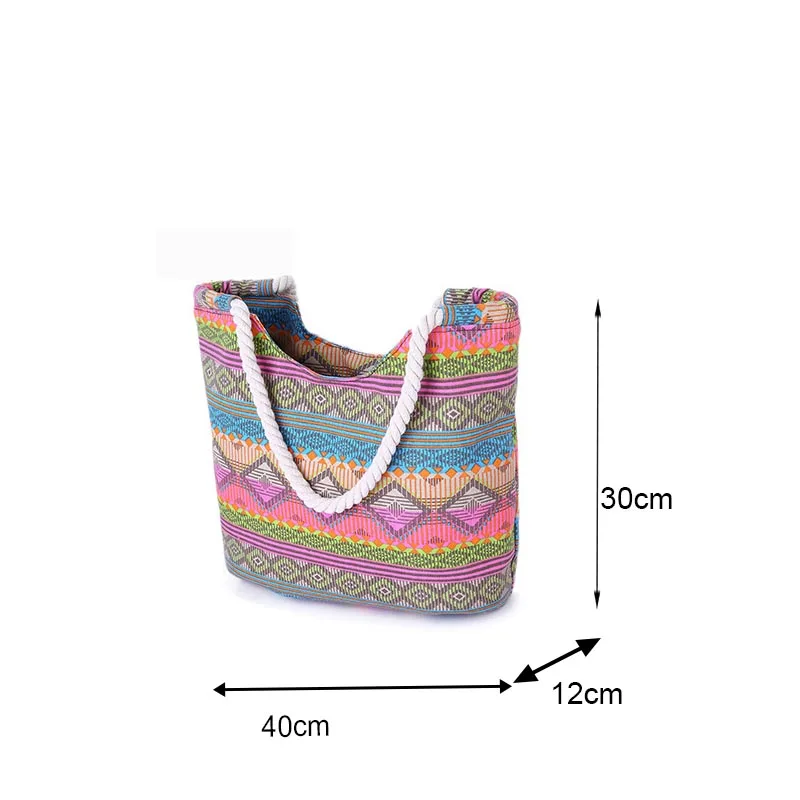 Casual Summer Beach Women Bag, Hot Sale High Quality Canvas Handbags, Fashion Shoulder Lunch Bag