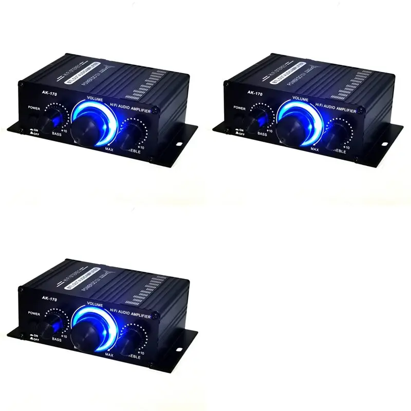 

Y43A-3X Mini Stereo Amplifier Dc12v Dual Channel Hi-Fi Audio Player Supports Mobile Phone Dvd Input