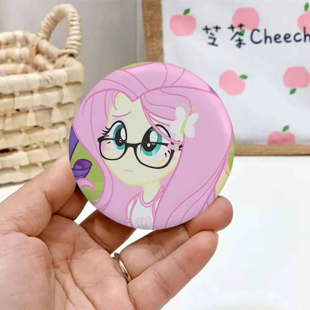 M-My Little Pony Emaille-Pins, handgefertigte runde Brosche, L Killer Yagami Light Cosplay-Abzeichen, Rucksäcke, Schmuck, Geschenke – Detail 6