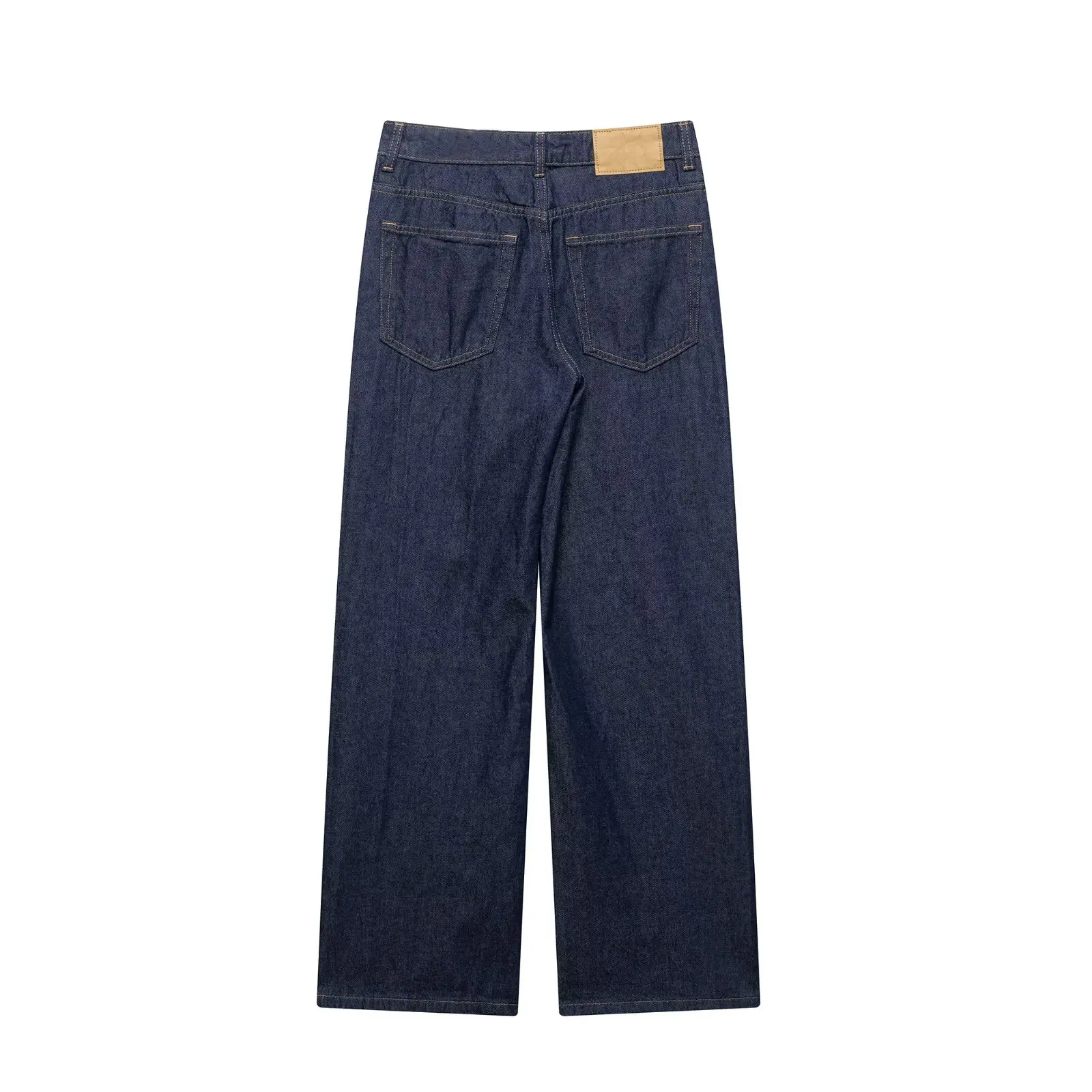 

New NINE ZA Women's Loose Denim irt High Waist Straight Leg Wide Leg Pants Faion Set Long Sve Button up Spring 2025