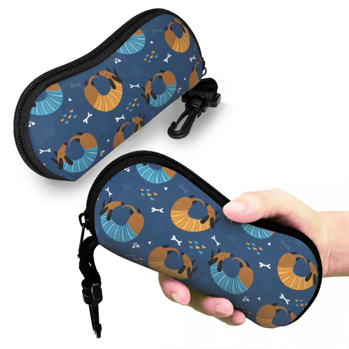 Funny Dachshund For Kids Glasses Case Printing Dog Lover Glasses Protector Charming Eyewear Container