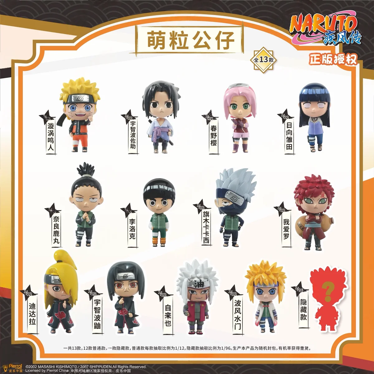

Naruto: Shippuden Mini Chibi Figure Mystery Blind Box Gifts Toy Model Anime Figures Collect Ornaments