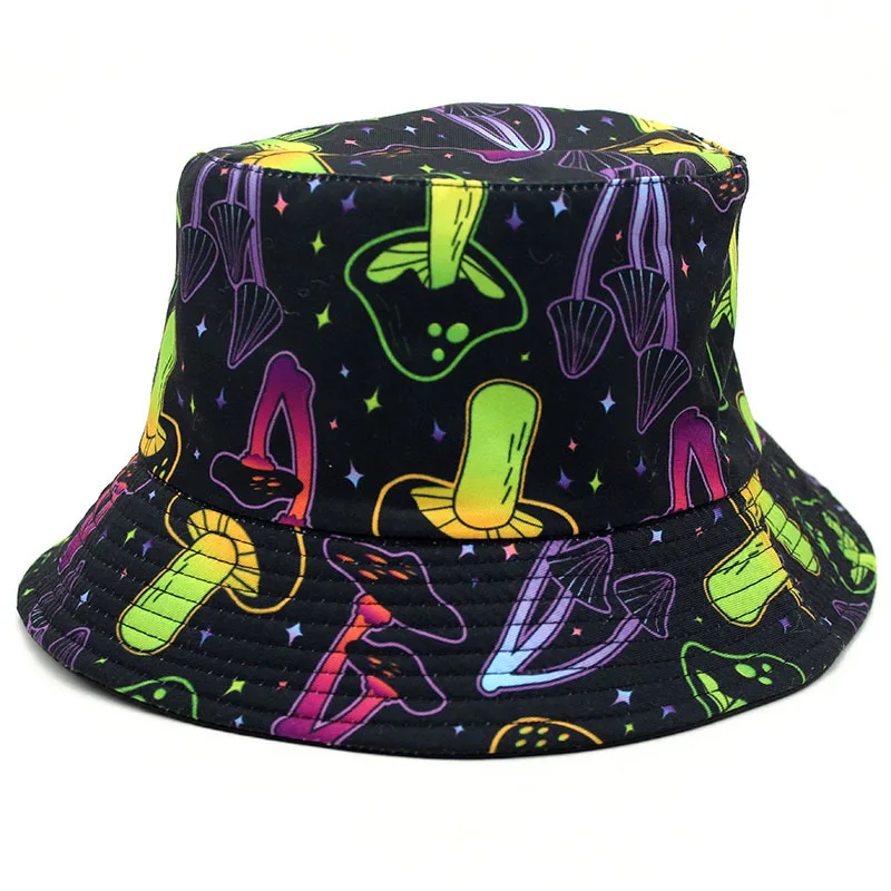 Colored Mushroom Bright Fantasy Fisherman Hat Men and Women Hip-hop Mysterious Fisherman Hat