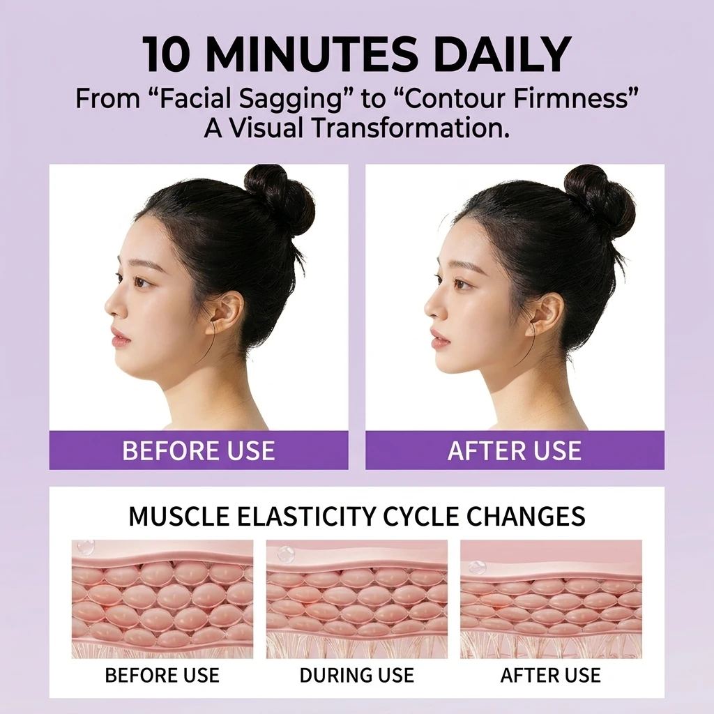 Exercitador de Mandíbula para Fitness Facial, Removedor de Papada, Bola de Gel de Sílica para Treino de Músculos Faciais, Simulador de Linha da Mandíb