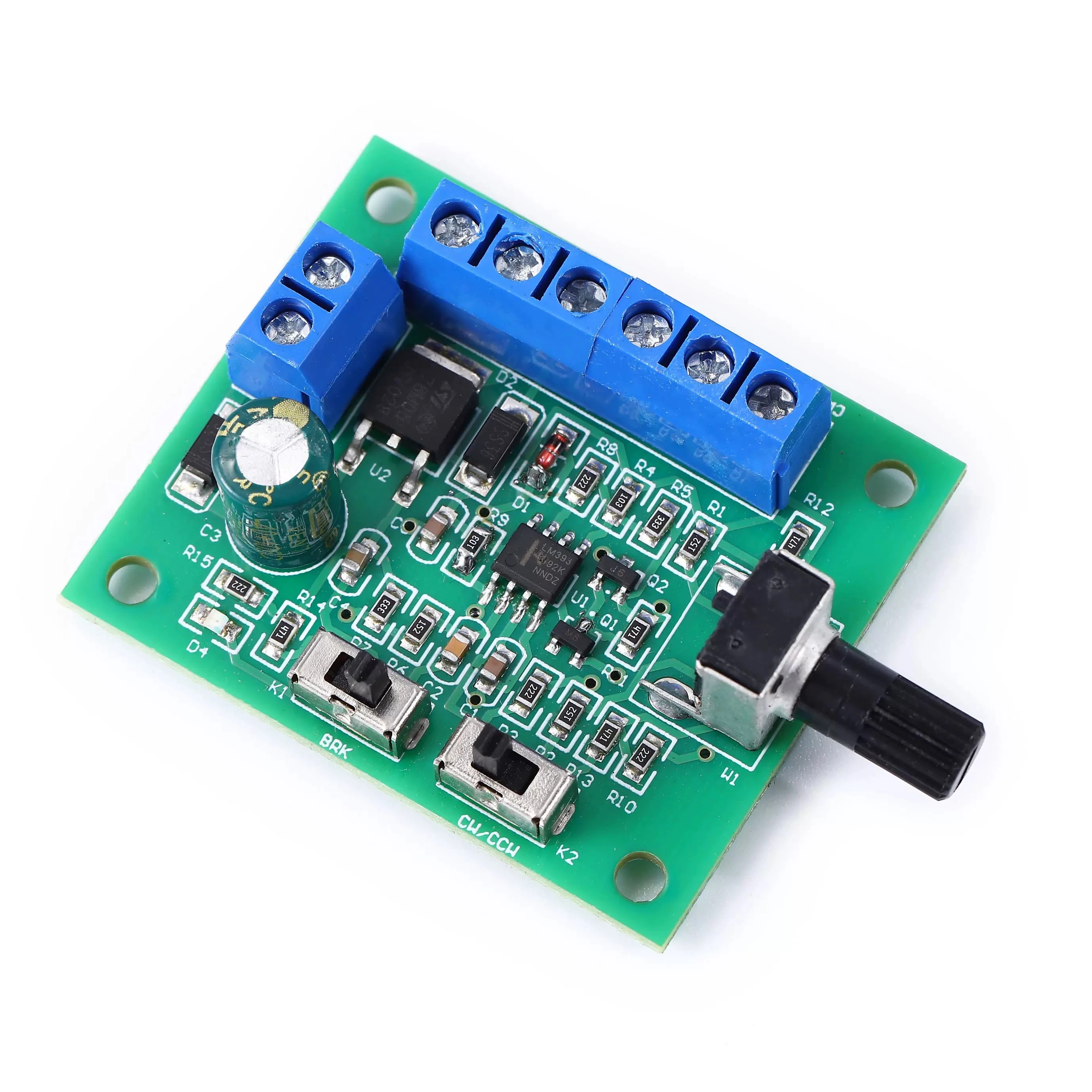 DC8-24V Brushless DC Motor Speed Controller Driver PWM Speed Control Board Pinpoint Regulator Forward And Backward Control 18KHz