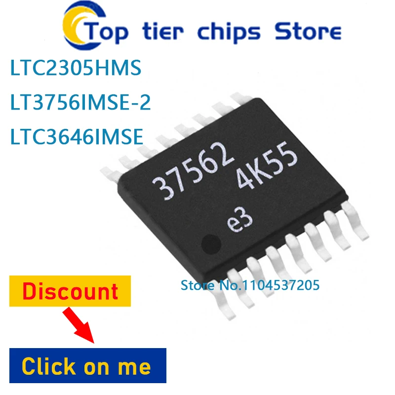 

1PCS/LOT LTC2305HMS MSOP12 LT3756IMSE-2 LTC3646IMSE MSOP16 100% NEW