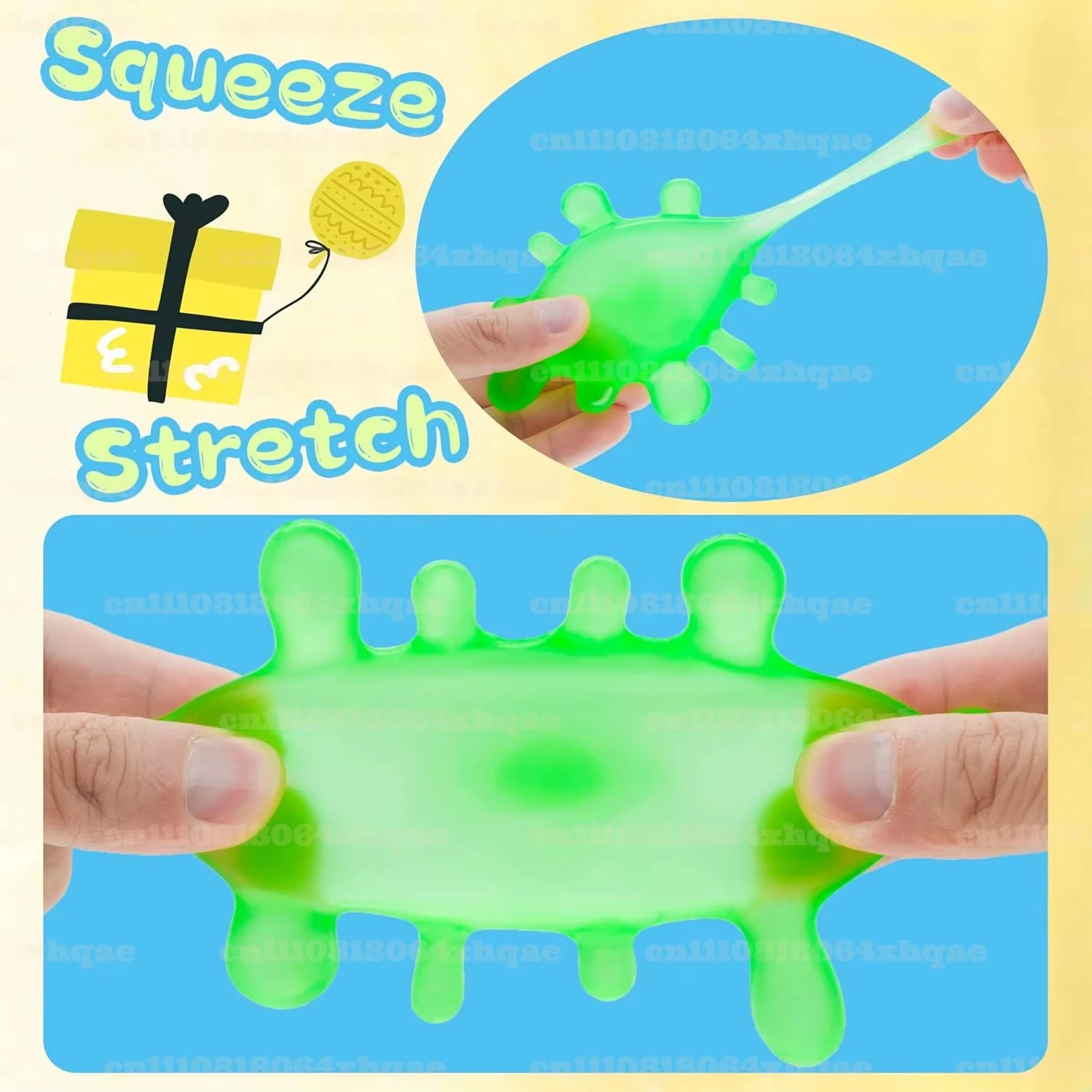

Splash Shaped Squeeze Ball Maltose Decompression Toy Pressure Relief Friendly Durable Party Gifts