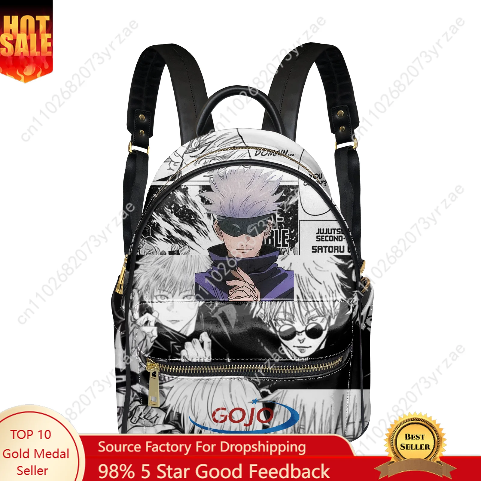 

Satoru Gojo Backpack Mens Womens Knapsack Personalized Pattern Double Shoulder Bag Business Travel Bookbag Custom Made Daypacks