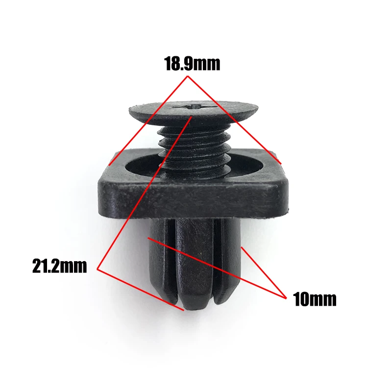 10/20pcs Car Chassis Engine Guard Square Screw Fastener Clip For Honda CRV Civic XRV City Vezel Spirior ELYSION Odyssey Accord