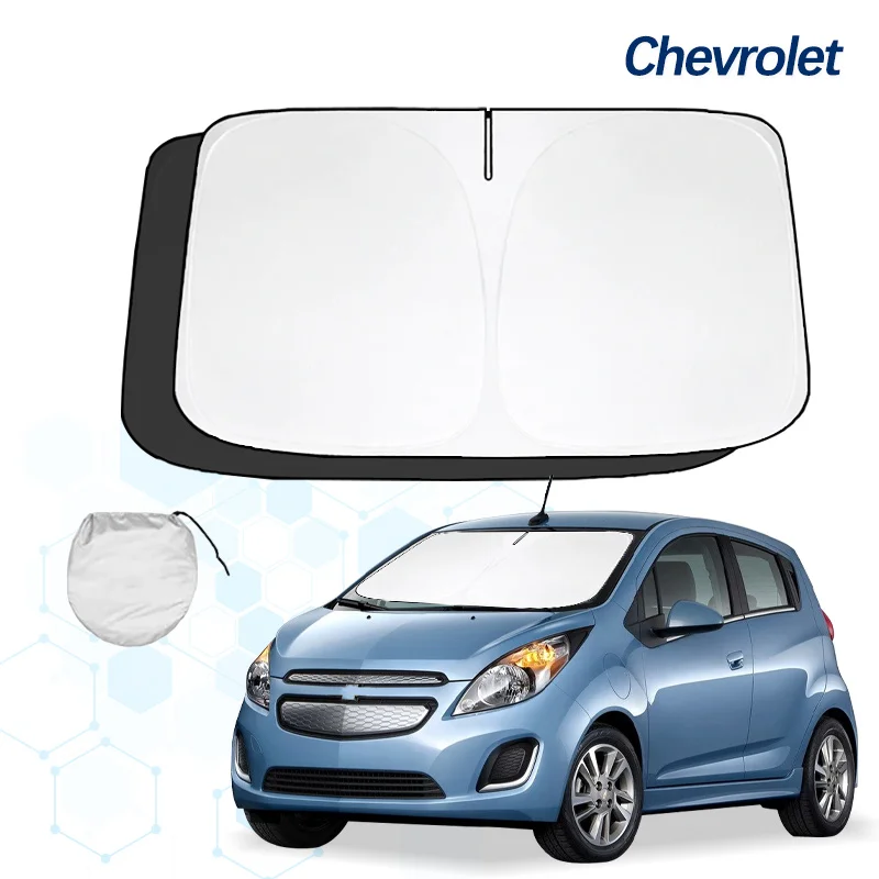 Car Windshield Sun Shade For Chevrolet Spark Sunshade Summer Visor Protector Foldable Blocks UV Rays Protection Accessories