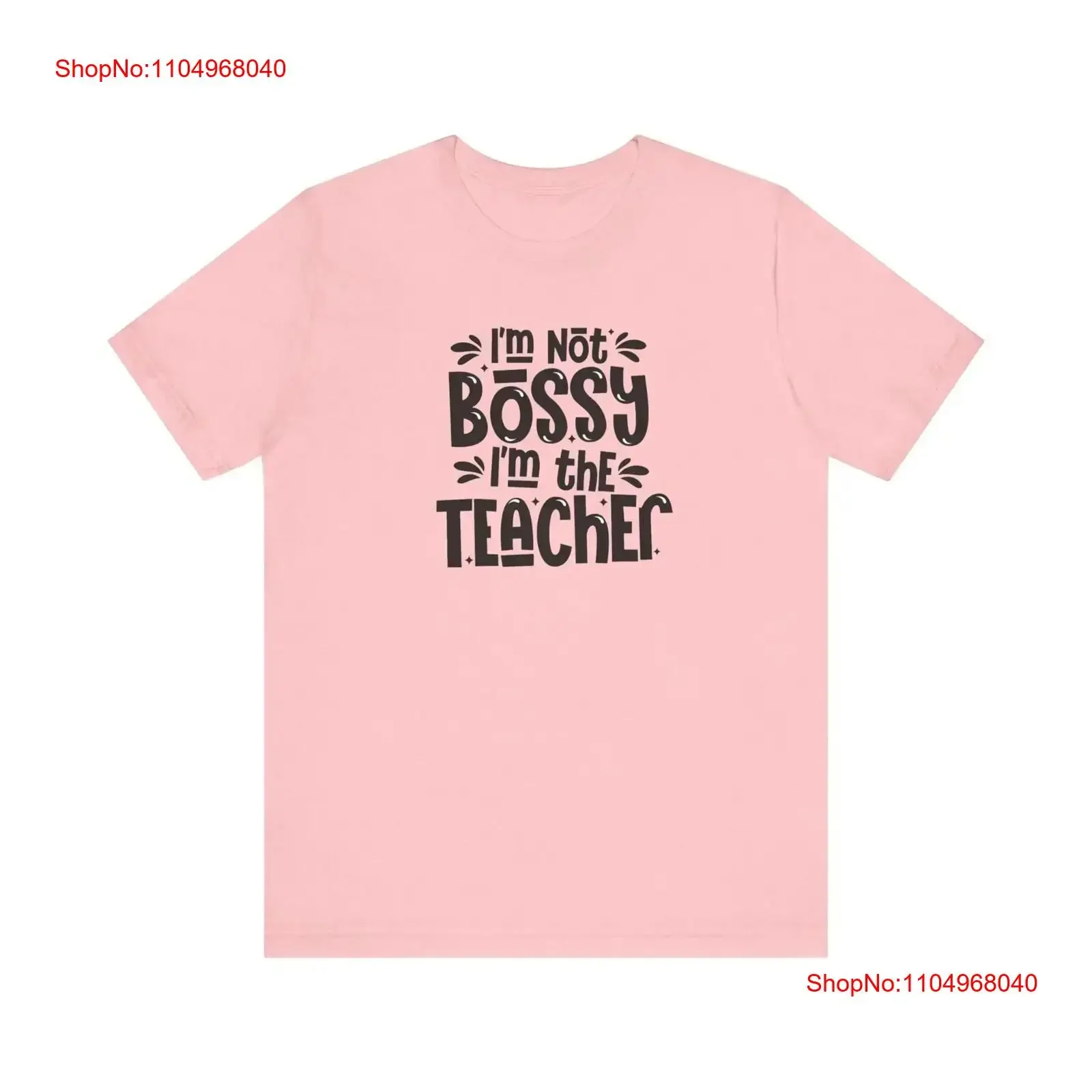 Camiseta I'm Not Bossy The Teacher, camiseta vintage lavada, ropa de calle versátil Unisex, Top para uso diario, ropa de diseñador