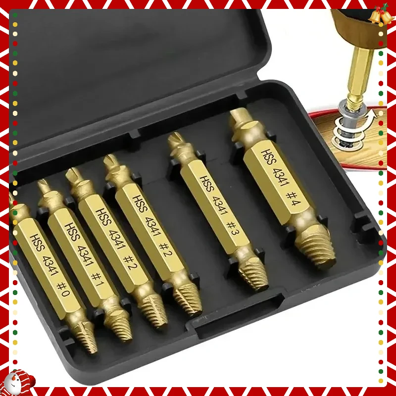 

Набор поврежденных винтовых экстракторов, сверло из быстрорежущей стали, зачищенное сломанное средство, маленький, легко быстросъемный комплект, легкие электроинструменты для сноса