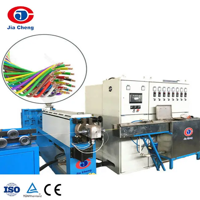JIACHENG Cable Production Line Usb Data PVC Electrical Copper Wire Cable Extruder Machine for Electric Wire Making Machine