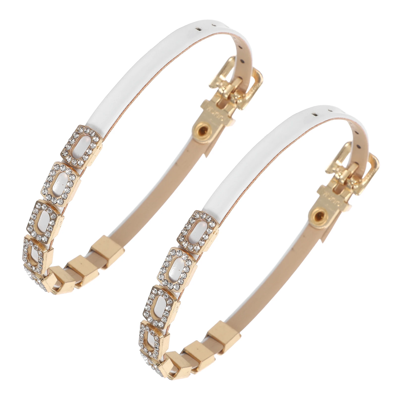

1pcs Anti-Slip Adjustable Rhinestone Decor High Shoe Bands Detachable Non-Slip Heel Accessories For Loose Heels Sandals Slippers