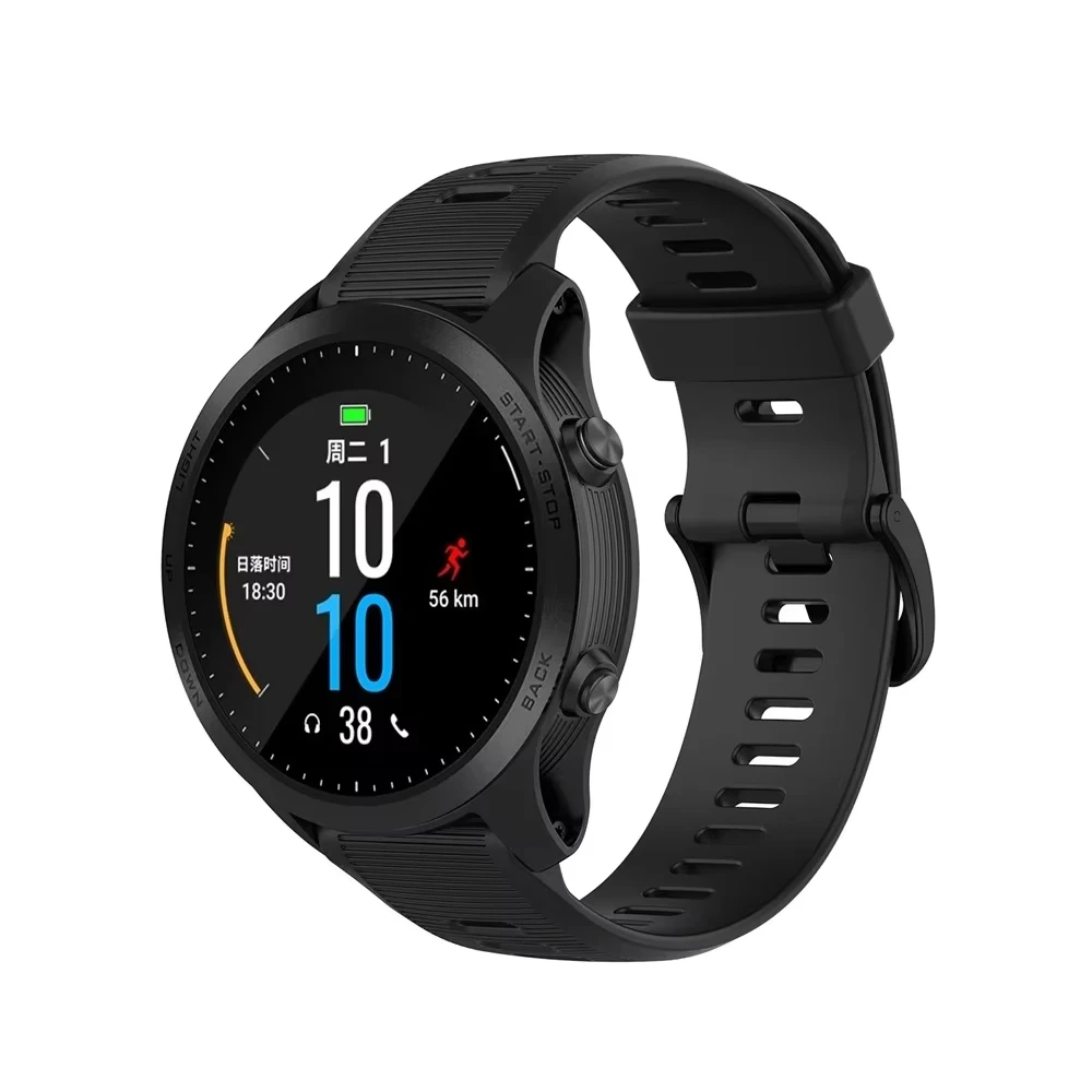 Pulseira de relógio inteligente para garmin forerunner 935 945 cinta 22mm pulseira de silicone macio para garmin fenix5 5plus fenix6 6pro pulseira