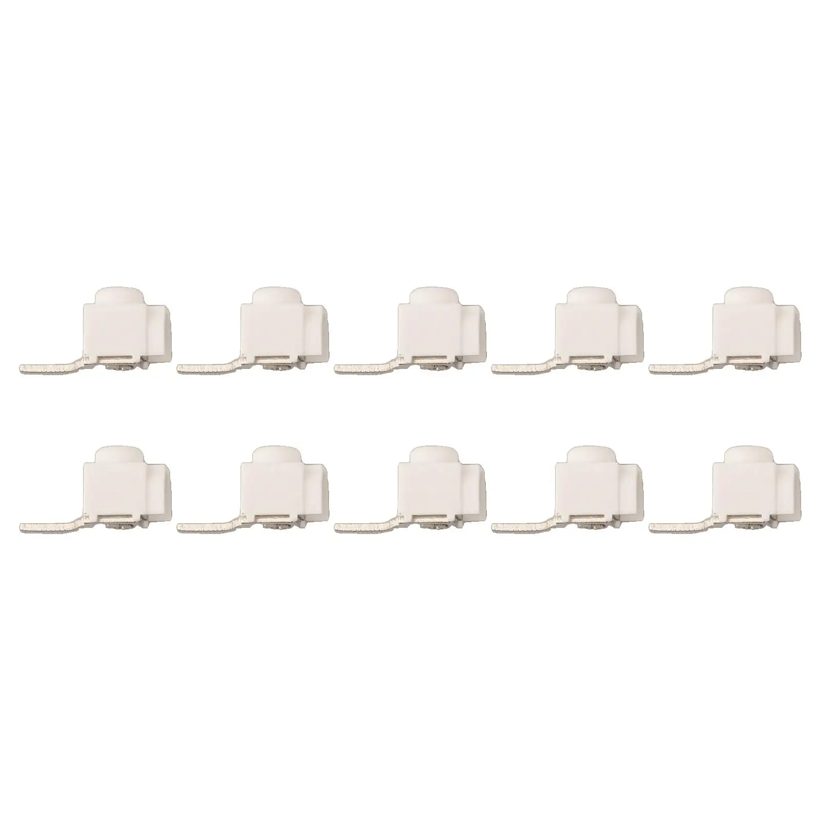 10 Pcs 25mm² White Terminal Block For Busbar Circuit Breaker Distribution Box 63A Electrical Wire Connector Panel Accessories