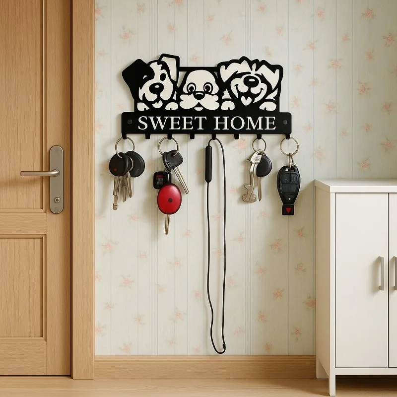 CIFbuy Wandklammer aus schwarzem Metall für Zuhause: 1 Stück, metzlich gestaltete kreative Küchenhandtuchklammer mit einzigartiger Charme und entzückendem Look