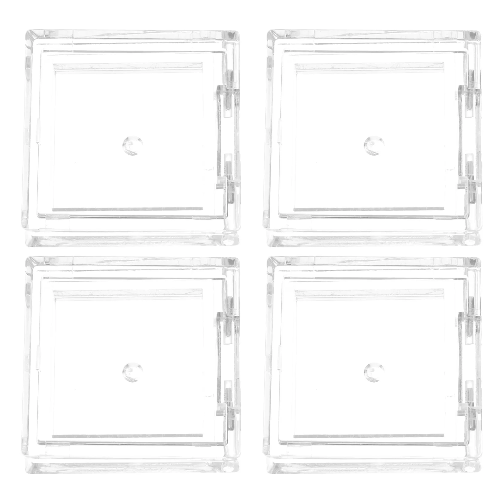 4Pcs Eyeshadow Pans Small Lightweight Empty Pallets for Face Cream and Cosmetics Eyeshadow Pan Empty Blusher Case