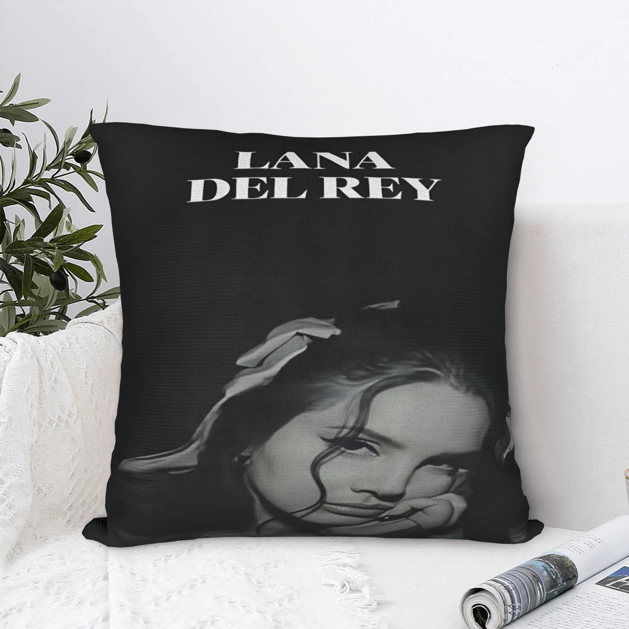 Lana Del Rey Singer Lizzy Grant  Pillow Cover  Fashion Pillow Case For Sofa Home Decoration Comfy Pillowcases Birthday Gift