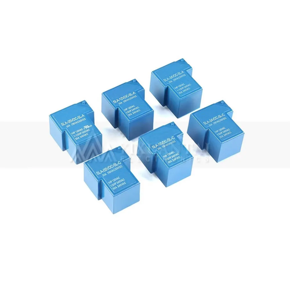 10Pcs SLA SLA-05V 09 12V 24V 48VDC-SL-A -C 4Pin 5Pin 6pin 30A T90 SLA-05VDC-SL-A SLA-12VDC-SL-A SLA-24VDC-SL-C Power Relay