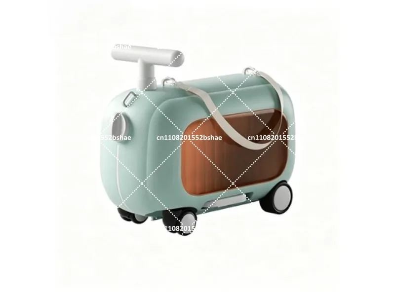 Maleta de viaje 2 en 1 para niños, maleta con ruedas, ligera, con asiento, aprobada para cabina.