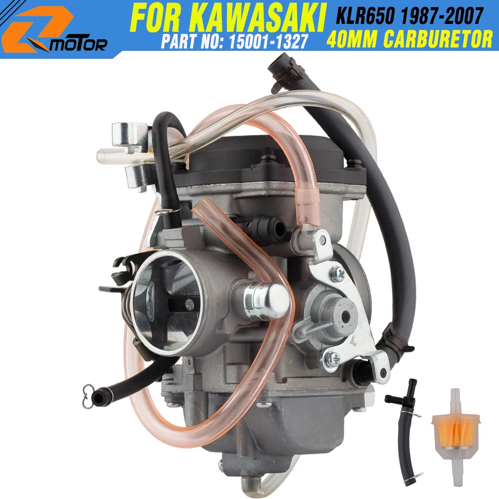 

Карбюратор для Kawasaki KLR650 1987-2007, двойной спортивный мотоцикл, замена деталей 15001-1327