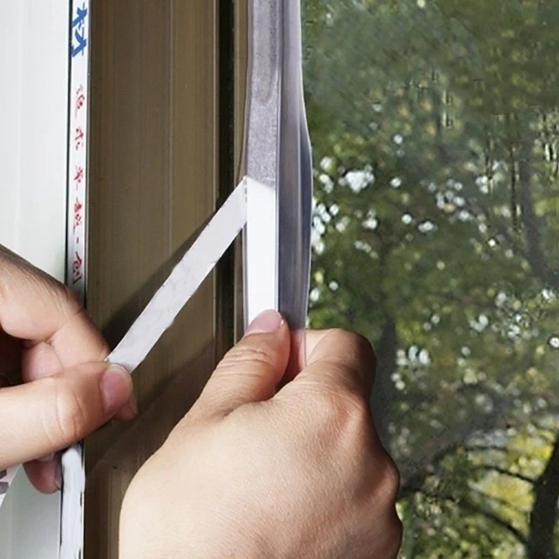 PORK-Estate Guarnizioni per porte e finestre Guarnizione per porte Fondo della porta Antivento Isolamento per finestre a prova di insetti Striscia di gomma impermeabile