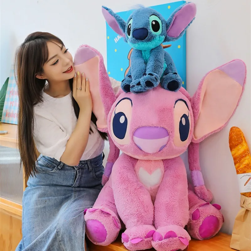 Disney's Anime Lilo & Stitch Kawaii Stitch Plush Doll Girl's Room Decoration Large Plush Pillow Girlfriend Valentine's Day Gifts