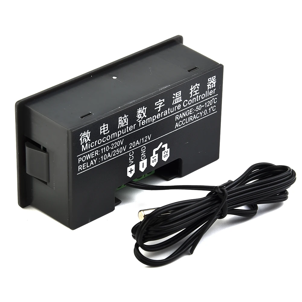 LED Digital Temperature Controller Thermostat Thermometer Temperature Control Switch Sensor Meter 110V-220V