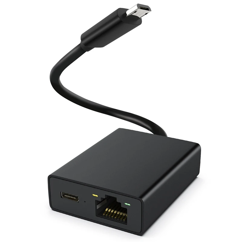 Сетевая карта Micro-USB, адаптер Ethernet с Micro-USB на 100 м, сетевая карта для 4K Fire TV Stick, коммутатор Ethernet, маршрутизатор