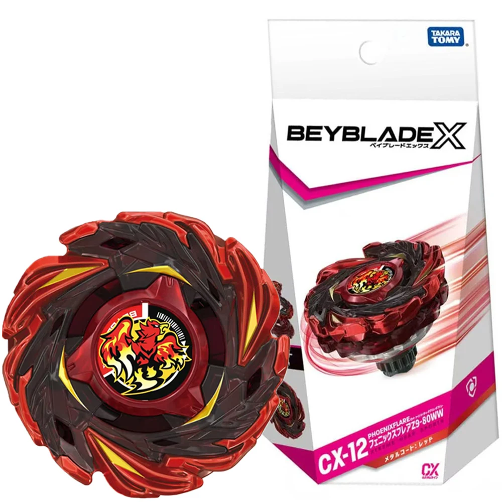 TAKARA TOMY BEY X CX-12 Phoenix Flare Z9-80WW Blade CX 12 Tarjetas de Juego Coleccionables