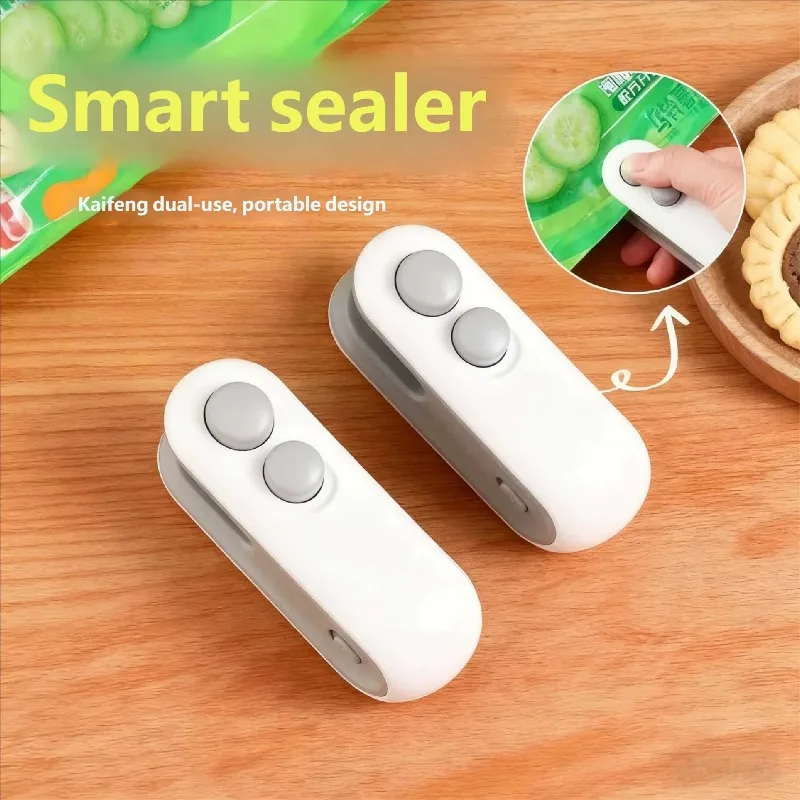 Mini Heat Sealer Machine USB Rechargeable Portable Bag Sealer for Food Storage Chips Cookies PP PE PVC Bags Kitchen Camping
