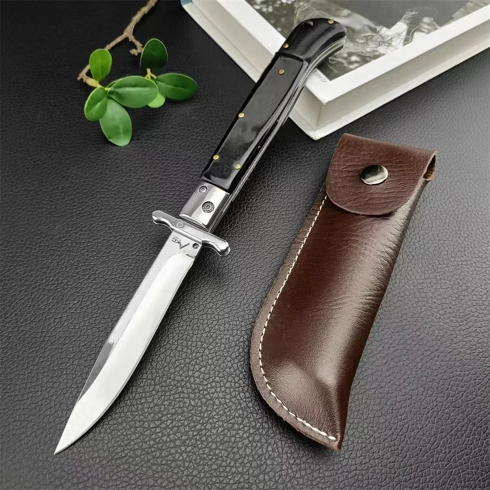 New Mafia Tactical Folding Knife 440C Blade Shell/Resin/Acrylic Handle High Quality Practical Outdoor  Hunting Camping Tool