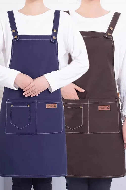 Cowboy apron, anti fouling canvas, wear-resistant kitchen
