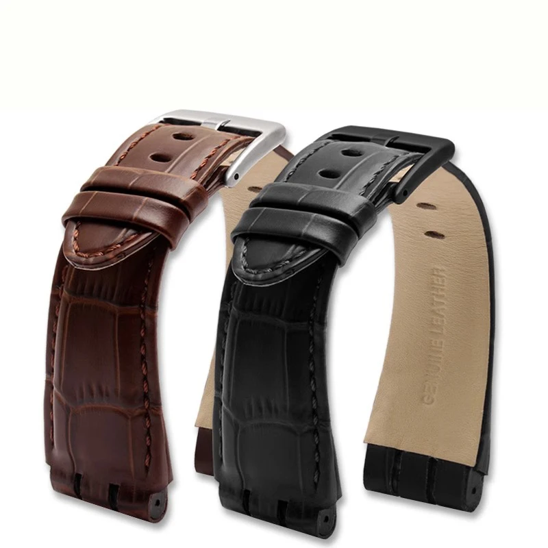 New Style Watch Band Genuine Leather For  Swatch IRONY YOS440 449 448 401G  Large Size Series Bracelet Strap Men 23mm