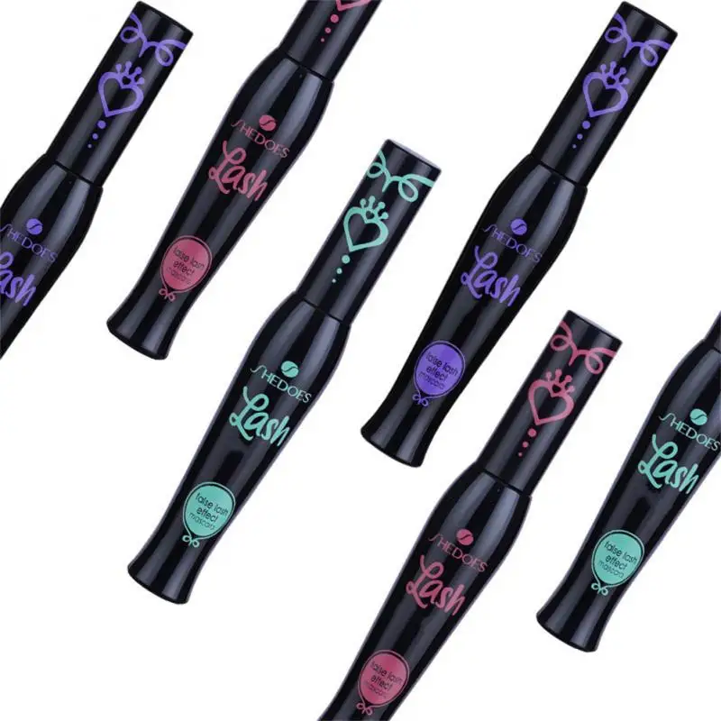 InjFiber-Mascara waterproof noir pour les cils, extension capillaire, ne se décolore pas, brosse durable