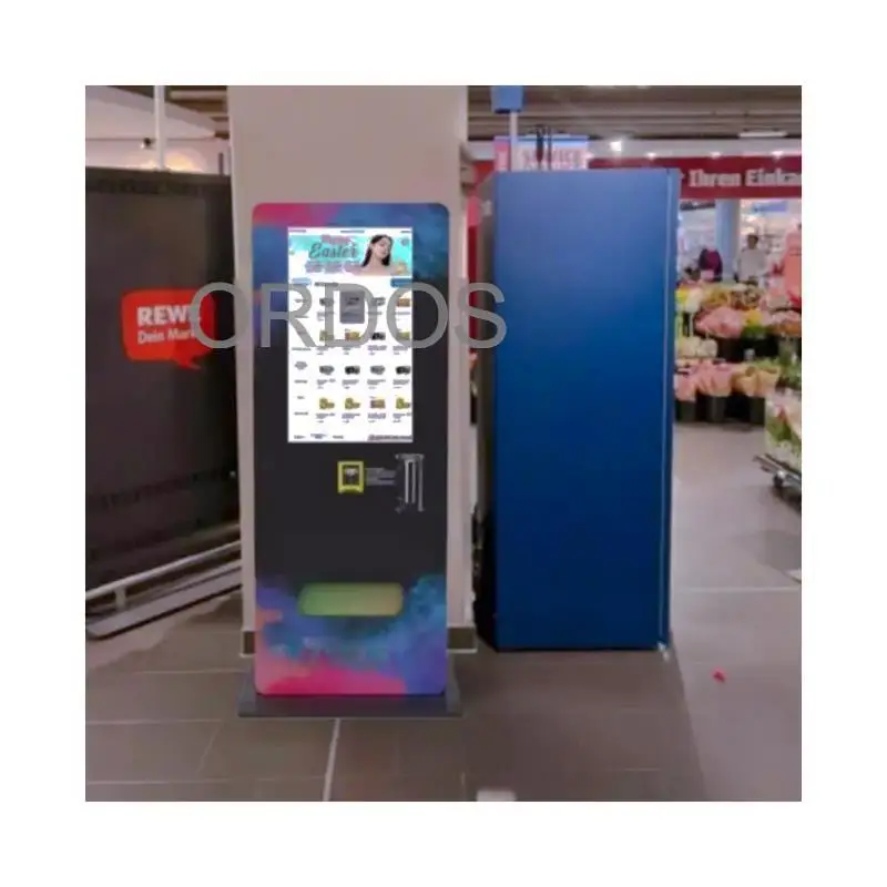 Touch Screen Vending Machine China Supplier ID Cards Trading Cards Coin QR Code Token Payment 1 year warranty