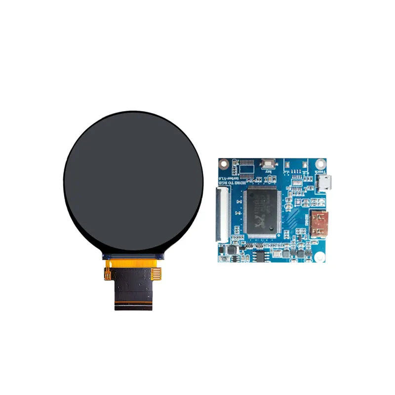2.8 Inch Circular Screen 480x480 TFT Serial Screen With Serial Board Display Solution For Small Household Appliances Knob Switch