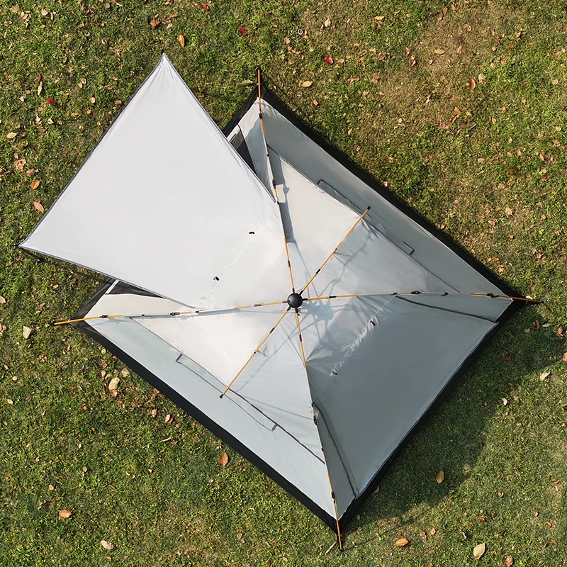 Heavy-Duty Portable Waterproof Tent Quick Setup One Bedroom Oxford Fabric All-Season Ventilated Shelter for Hiking Summer Tent