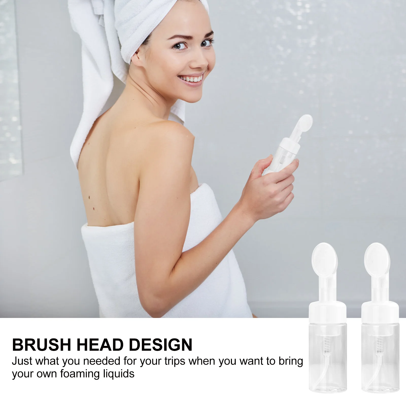 3pcs Draagbare Schuimende Flessen Lege Gezicht Wassen Dispenser Sub Fles Voor Reizen Shampoo Zeep Douchegel Gezichtsreiniger