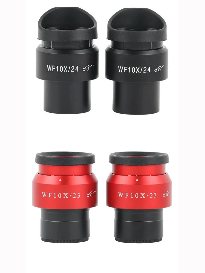 2 szt. WF10X 15X WF20X/12MM regulowany okular szerokokadłubowy okular soczewka na oko 30mm interfejs lornetka okular mikroskopu stereo — zdjęcie 2
