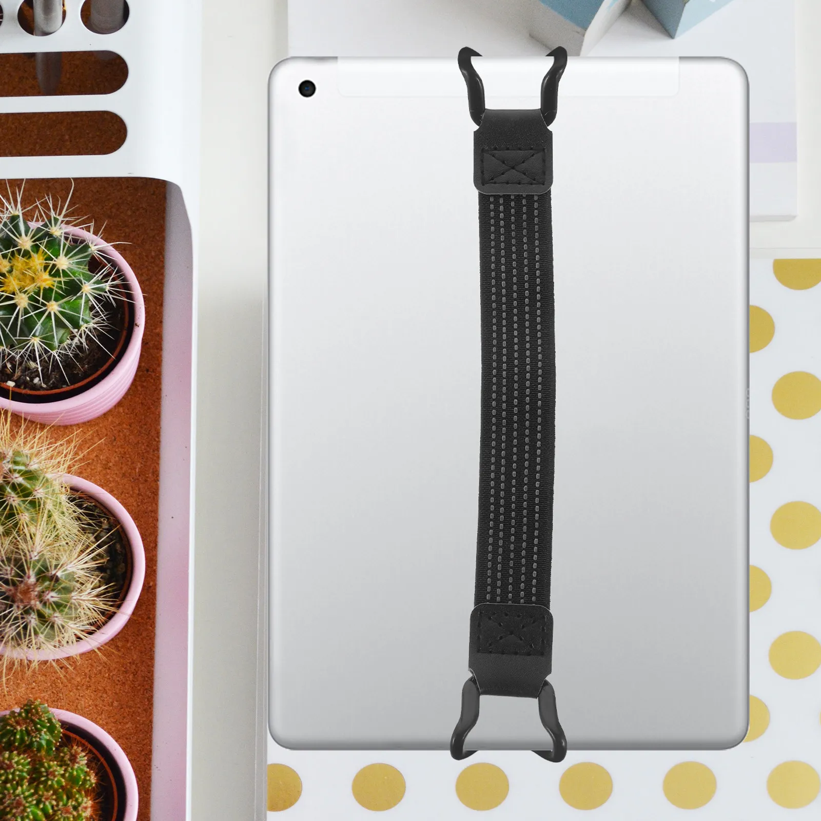 

Tablet Anti-Drop Strap Strong Elastic Band Comfortable Hand Strap Easy Install Secure Tablet Hand Grip Holder for Reading Hands