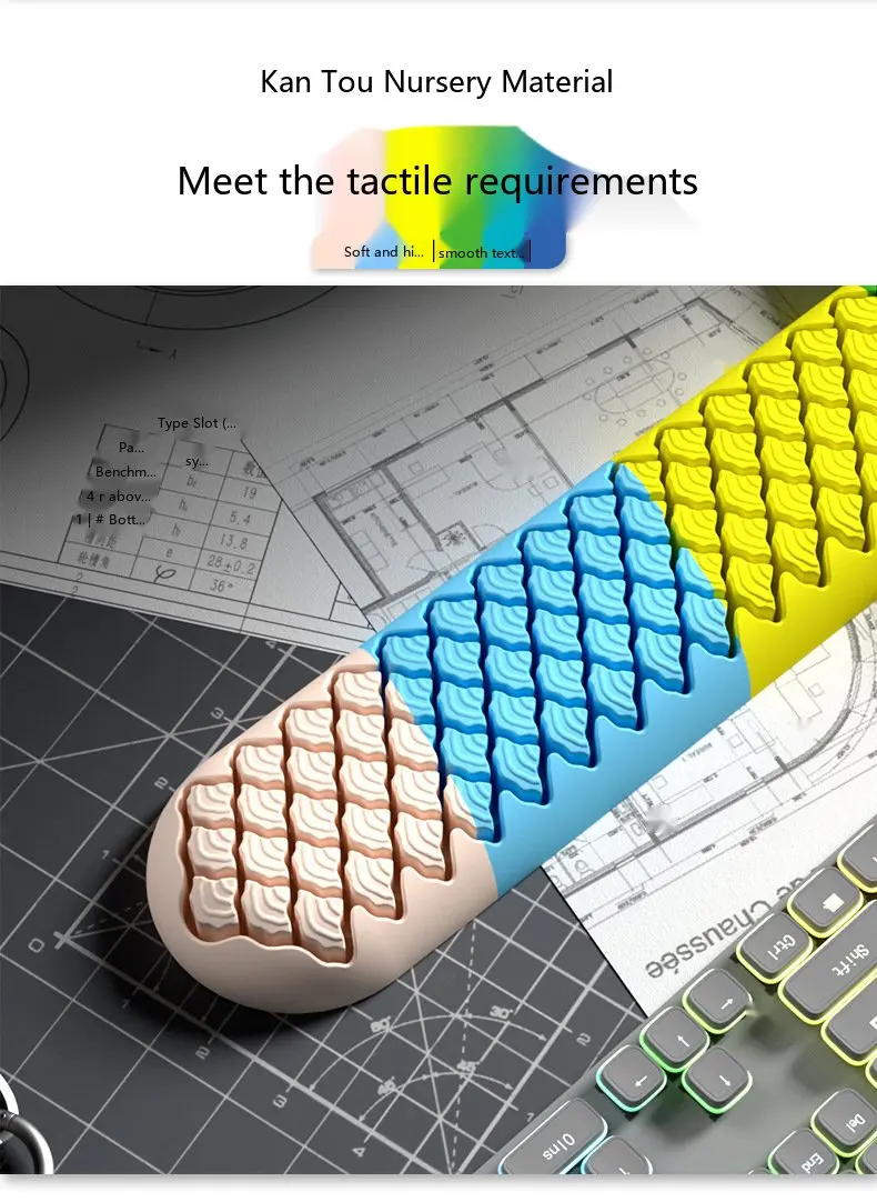 Silikon-Handgelenkauflage Mauspad Drachenschuppen-Form 21 Farben Büro Gaming Ergonomisch Rutschfest Schreibtisch – Detail 7