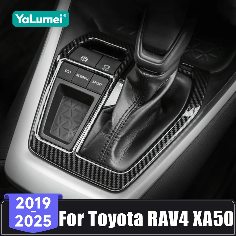 For Toyota RAV4 XA50 Hybrid 2019 2020 2021 2022 2023 2024 2025 Car Gear Shift Panel Protection Cover Anti Scratch Trim Stickers