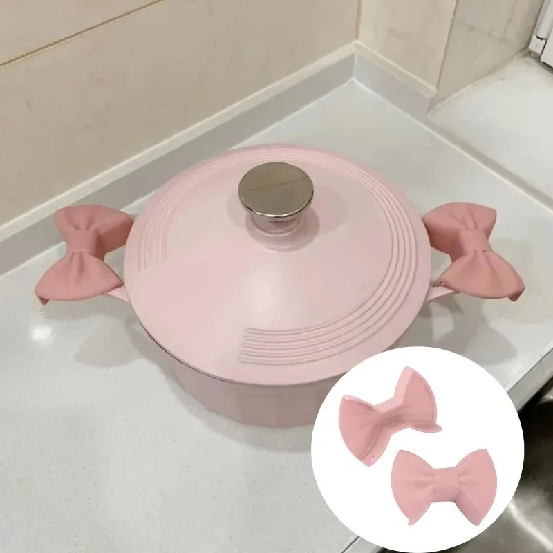 2 pçs luvas de forno de silicone criativo arco forma luvas de forno resistente ao calor panelas para cozinhar mini luvas de forno ferramenta de cozinha