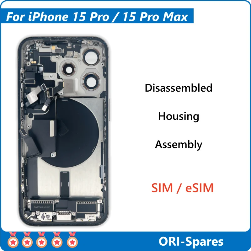 Used Middle Chassic Housing Assembly For iPhone 15 Pro Max and 15Pro , Tear Down