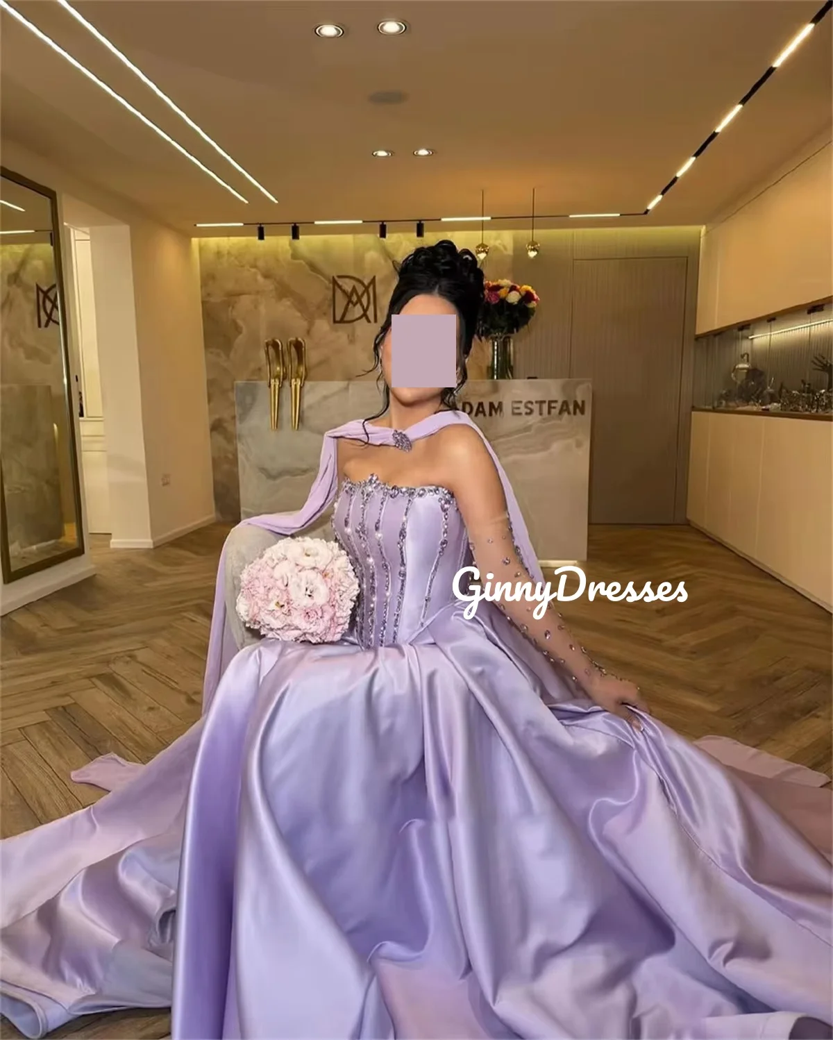 Robe de soirée sans bretelles, fendue, personnalisée, ligne a, perles, robes de soirée élégantes pour femmes, longueur au sol, fermeture éclair, sans manches, mariage