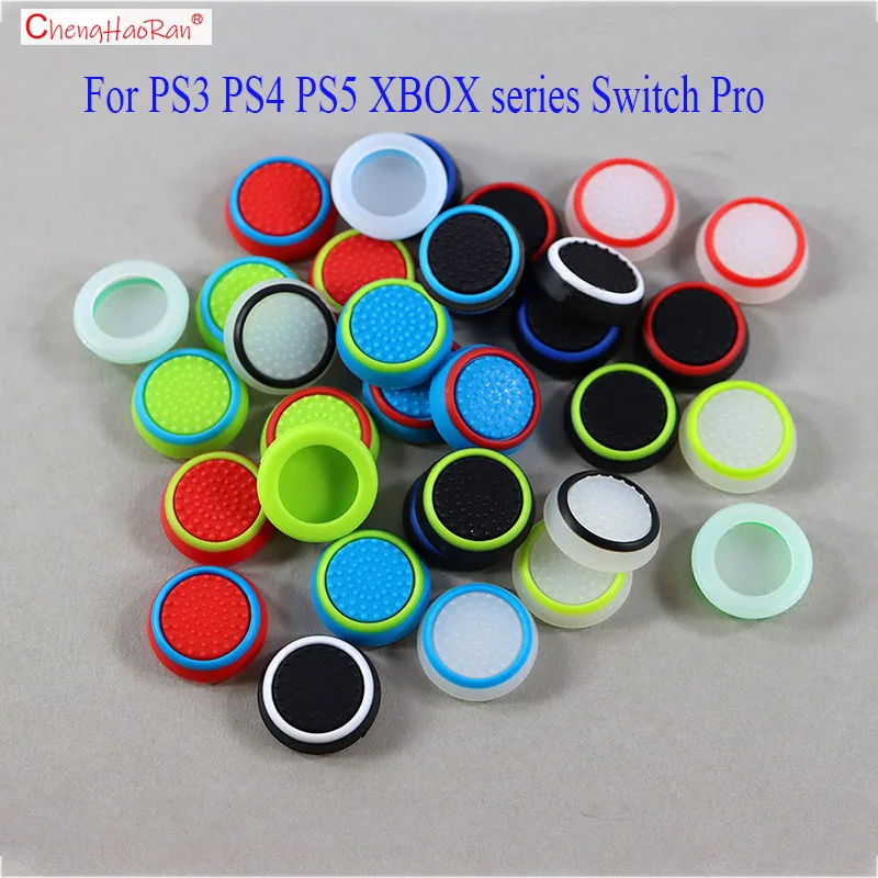 A Pair Of  Joystick Cap For PS3 PS4 PS5 Xbox Series Switch Pro Luminous Mushroom Anti Slip Protective Cap