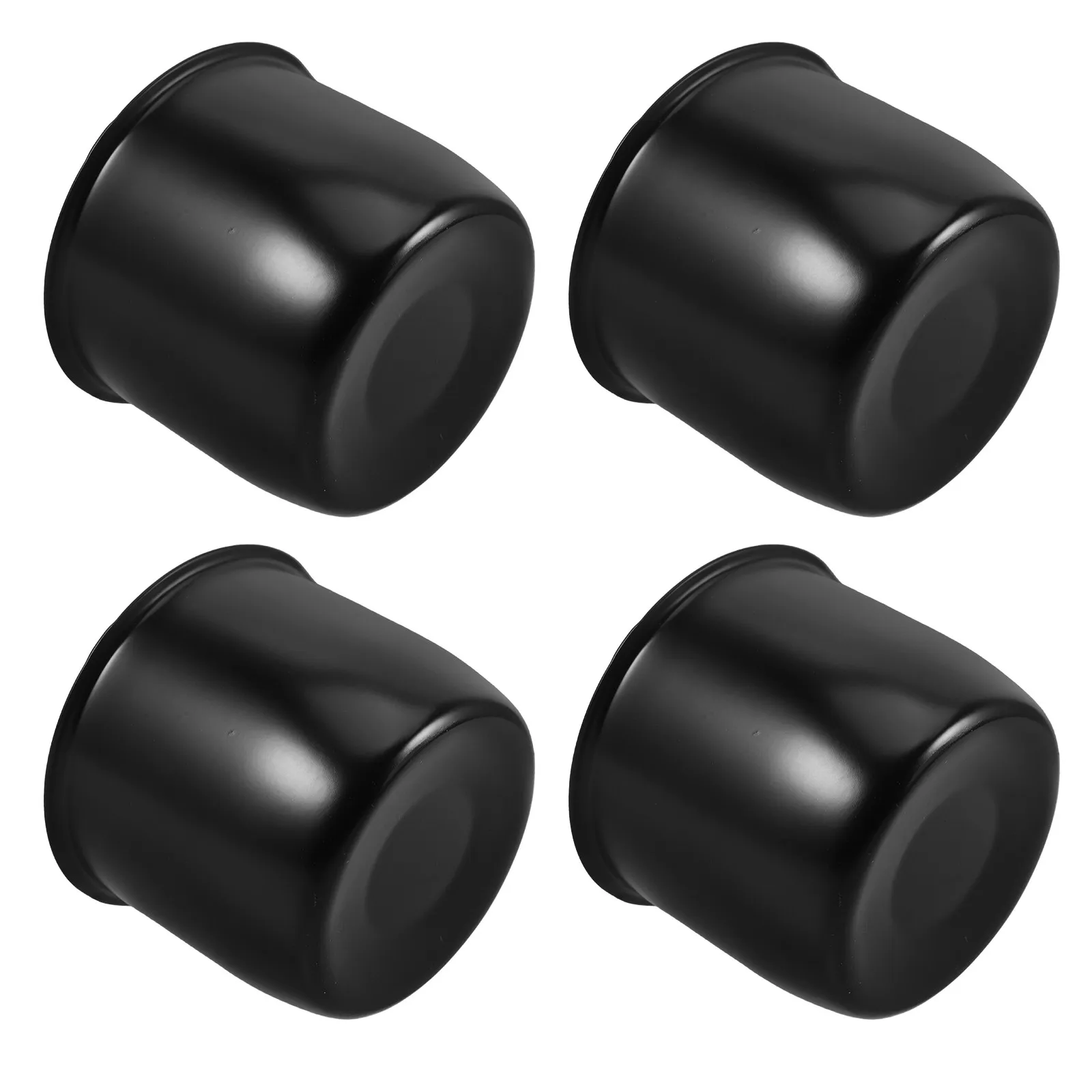 

4Pcs Trailer Wheel Hub Dust Covers Metal 108Mm Bearing Caps Easy Installation Hub Caps for Steel Rim Trailer Models