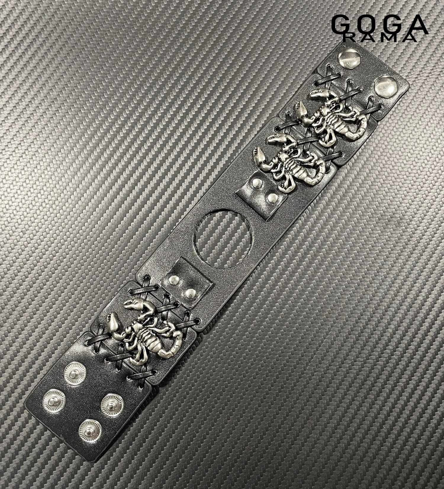 

Ремешок GOGARAMA Original Design Skull из черной кожи для Samsung Galaxy Watch 8 7 6 Classic 5 Pro, сменные аксессуары